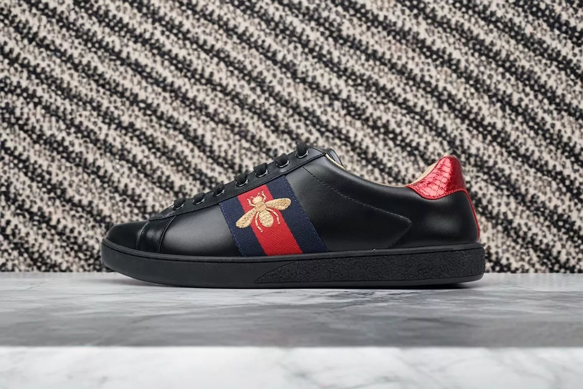Chaussures décontractées homme US 8 12 GUCCI ACE noires