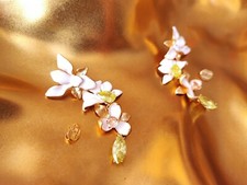 Image of ❣️ Kate Spade New York Floral Frenzy Neutral Statement Earrings❣️BNWT&Dustbag