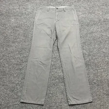 Dockers D1 Mens Chino Pants Size 32x32 Gray Flat Front Casual Mid Rise