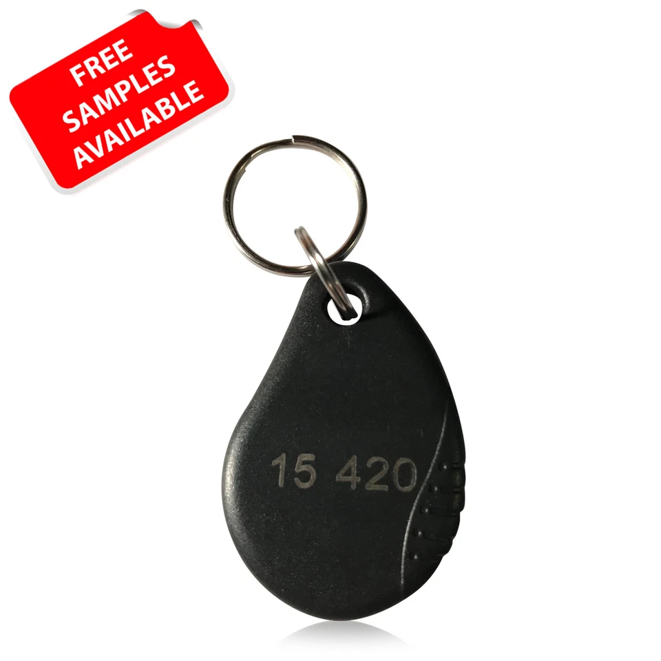 100 Leaf Shaped 26 Bit AuthorizID Proximity Key Fobs Weigand Prox Keyfobs