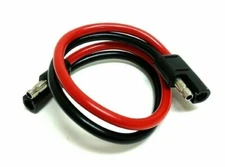 14 Gauge 12" Car Quick Disconnect Connect 2-Pin SAE Wire Harness Plug