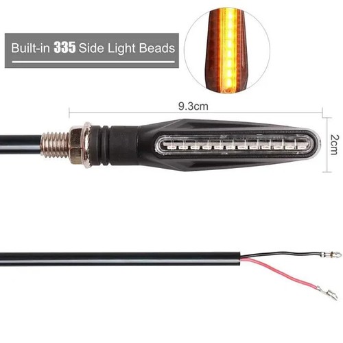 Clignotant Moto Lot de 4 Universel Ampoule Homologue Feu Clignotants 12V 12 LED - Imagen 3 de 4