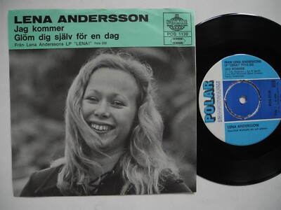 LENA ANDERSSON Jag kommer 45 7'' Single 1971 Sweden VG+  Björn & Benny ABBA