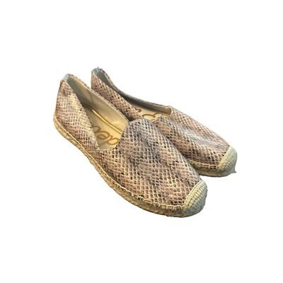 9M 39 Sam Edelman Kesia Leather Slip-On Espadrille Flats Shoes