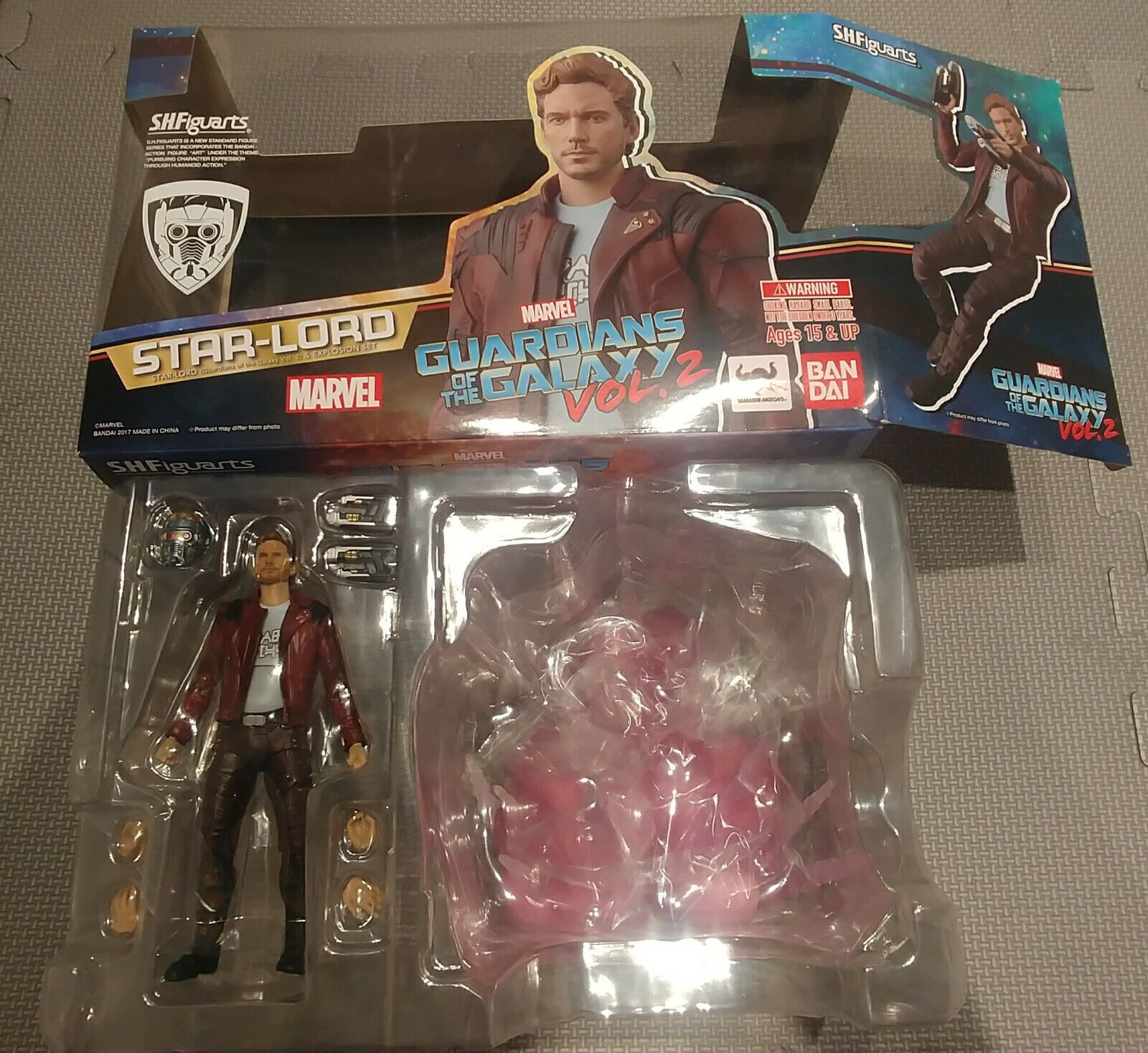 BONECO GUARDIOES DA GALAXIA FIGURA ELETRONICA STAR LORD HASBRO A8685 9501