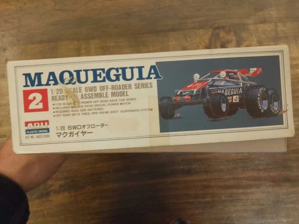 Arii 1/20 Scale Maqueguia - Motorised Model Kit New in Box Raro - Immagine 4 di 4