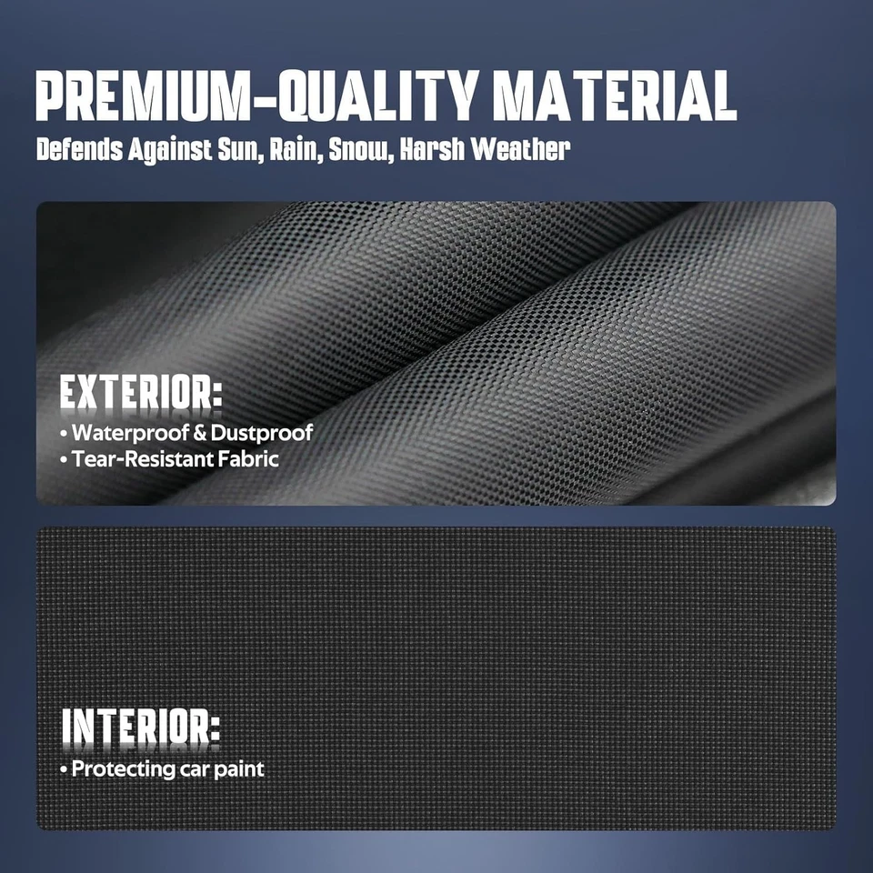 Car Cover Custom Fit for Volkswagen Tiguan All-Weather Full Exterior Door Zipper Foto 2 de 4