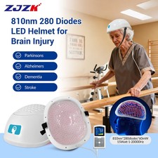 810nm Near Infared Light Therapy Photobiomodulation Brain Helmet for Migraine