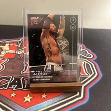 2018 Topps Now WWE AJ Styles Def. Samoa Joe Super Show-Down #57 SP