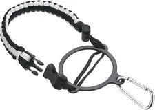 PATIKIL Water Bottle Holder, Paracord Handle Carrying Lanyard White Black 