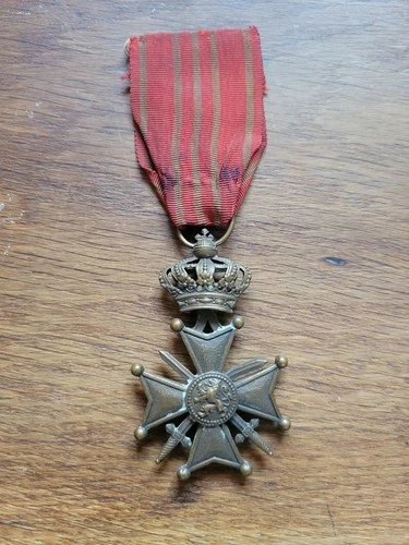 Belgium Military Medal Croix De Guerre 1914 1918 P2977