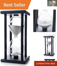 60-Minute Sand Timer in Finest Wood - Stylish Addition to Office or Living Room