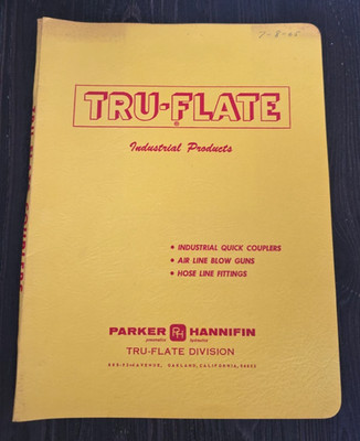 1965 Tru-Flate Industrial Fittings Sales Catalog Parker Hannfin Co.