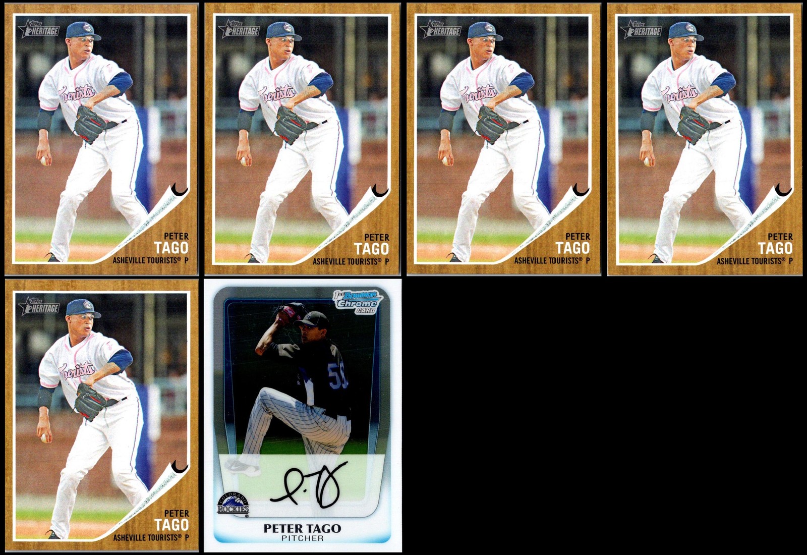 Peter Tago (6) Card Lot - FREE SHIPPING
