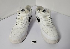 Nike Air Force 1 White Black Sneakers, size 9,5 78