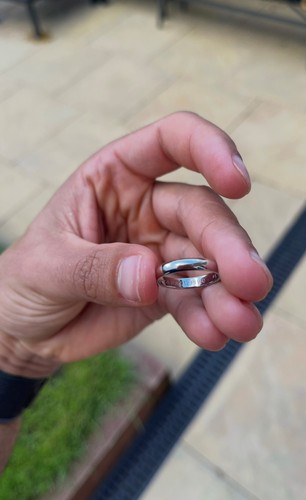 Cartier platinum wedding band ring - Picture 3 of 6