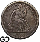 1843-O Seated Liberty Half Dollar, Better Date New Orleans Issue