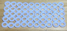 50 White Nylon Tension Rod Washers