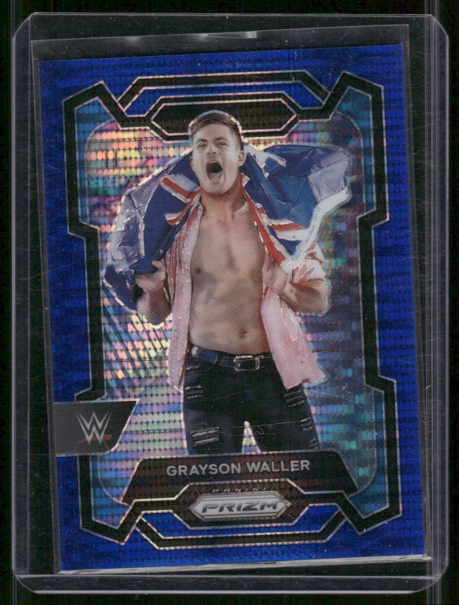 GRAYSON WALLER 2024 Panini Prizm WWE Blue Pulsar Prizm #D /75