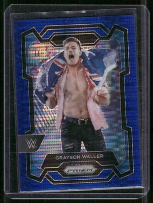 GRAYSON WALLER 2024 Panini Prizm WWE Blue Pulsar Prizm #D /75
