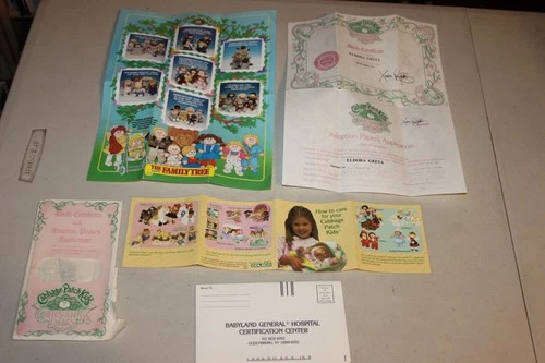Cabbage Patch Kids Cornsilk Kids Birth Certificate,Eldora Greta, Colorama Sheet