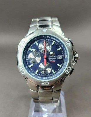 Orient Chronograph TD00 C00 Titan 100m WR Center Chronograph Alarm Datum