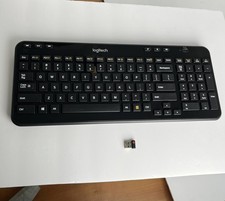 Logitech K360 Wireless Membrane Keyboard w/ USB Dongle PC Desktop TESTED  WORKS