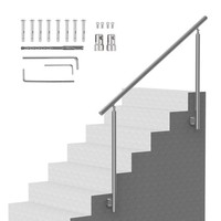 Uimoso Edelstahl-GeläNder FüR Treppen Und Balkone, Handlauf 150 Cm