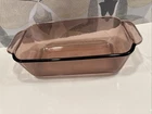 Pyrex Cranberry Glass 1.5 Qt Loaf Pan 213-R