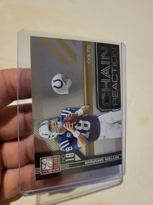 2010 Donruss Elite Chain Reaction Gold #17 Peyton Manning - Colts #/999 Limited