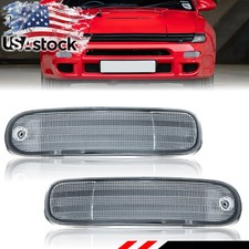 2x Euro Clear Lens Front Bumper Turn Signal Lights For 1990-1993 Toyota Celica