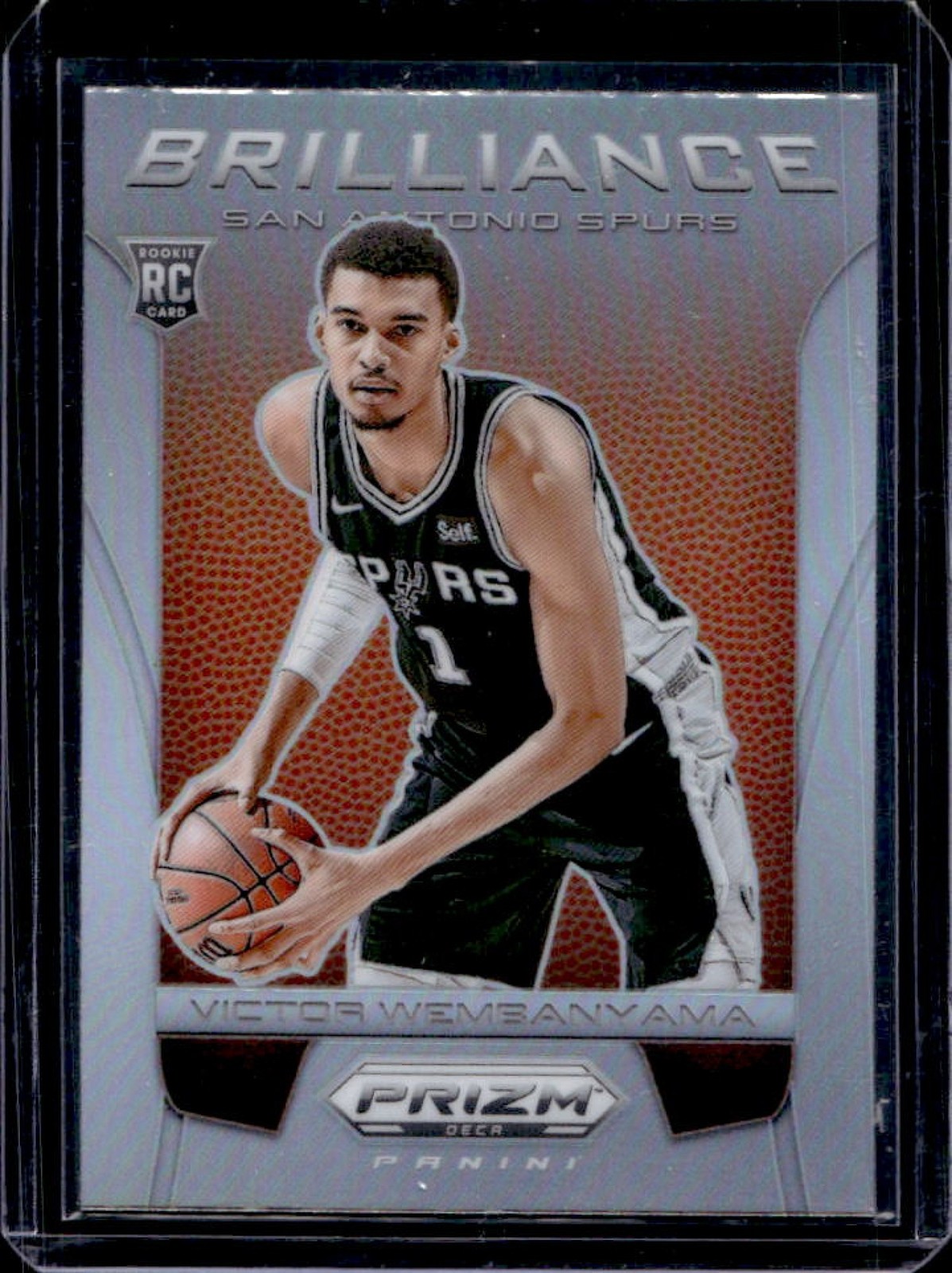 2023-24 Prizm Deca Victor Wembanyama Brilliance RC Silver #17 Spurs