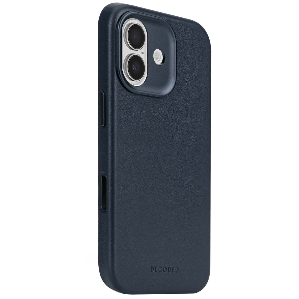 Coque Cuir iPhone 17 Antichoc Luxe et Élégance Bleu Marine Décodée - 2