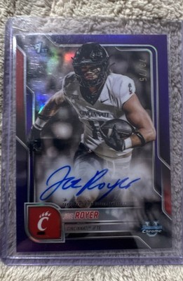 2025 Bowman U Chrome - Chrome Prospect Auto Joe Royer Purple Refractor /75 