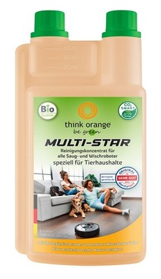 2 x 1 L TOBG MULTISTAR PET | Reinigung & Pflege Wisch u. Saugroboter mitDosierer
