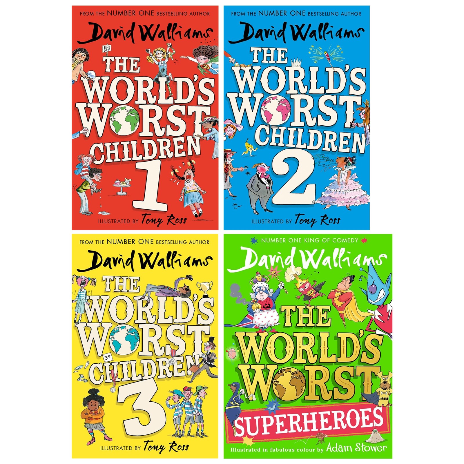 World's Worst Children by David Walliams 4 Books Set - Age 7+ - PB/HB - Image 2