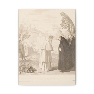 Carducho, Vicente - San Bruno se despide de San Hugo - Canvas Wall Art