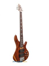 Basso Elettrico 5 Corde Pickup Attivi SMT Legno Massello Walnut Top Quality