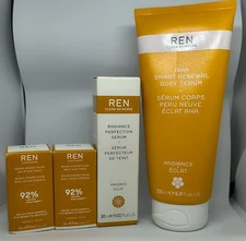 REN Orange Skincare Lot Serum Radiance Tonic Glow Perfection Smart Body Clean