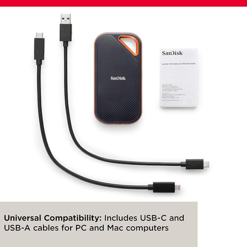 SanDisk 1TB Extreme PRO Portable SSD, USB-C USB 3.2 Gen 2x2 External NVMe Solid - 第 6/6 張圖片