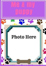 ME AND MY PUPPY PHOTO BOOK: PHOTO ALBUM PURPLE,KEEPSAKE ALBUM FOR DOGS, SC... D