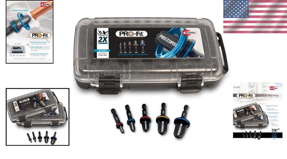 Compact Bell-Shaped Flaring Kit for Easy Use - Ideal for Copper & Aluminum Lines - Image 2 of 4