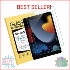 Gerutek 2-Pack Screen Protector for iPad 9th/8th/7th Generation 10.2 inch 2021/