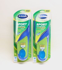 2 Pair Dr Scholl's Athletic Series Sport Messaging Gel Insoles Men Size 8-14 M