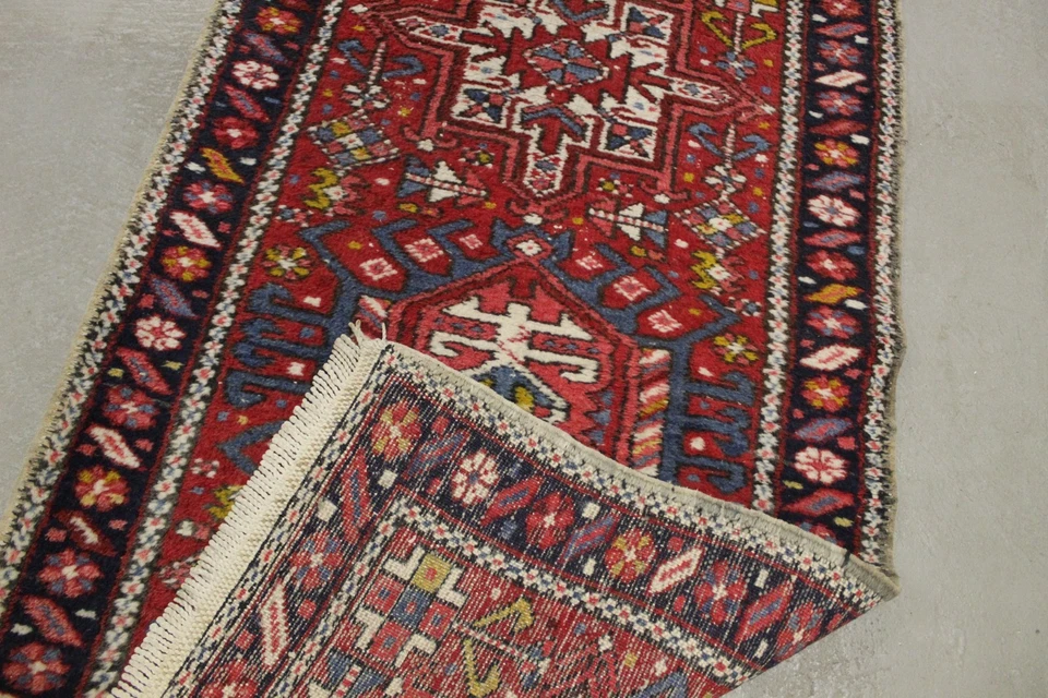 handgeknüpfter alte persisch heriz Teppich 125 x 73 cm top zustand - Bild 4 von 4