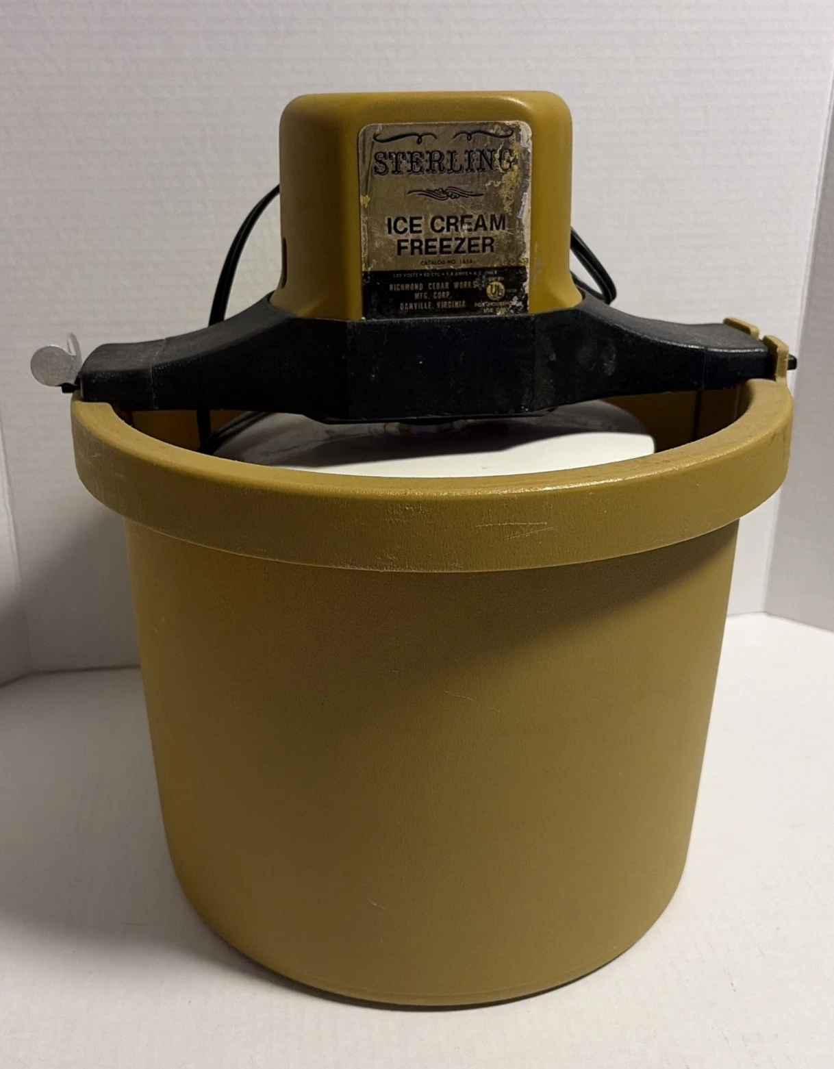 Sterling Ice Cream Freezer Maker Model 165A 5 Quart ~ Tested/Works