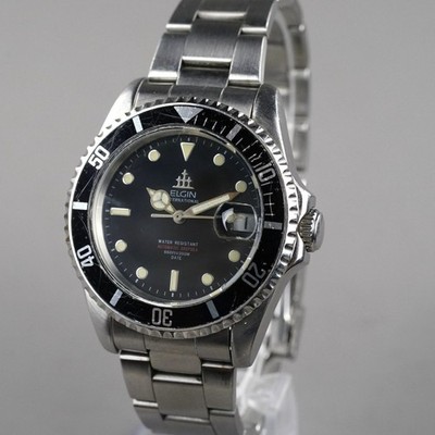 Elgin Vintage Automatic 200m Diver FK-531-C Vintage Men's Wristwatch 41mm