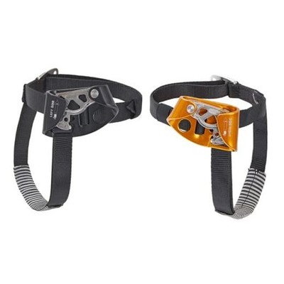 Quick Step Foot Ascender,Outdoor Rock Climbing Tree left Black+Right orange