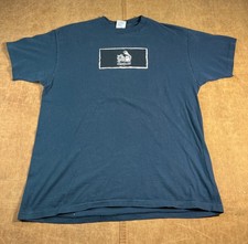 Vintage Skinny Tree Cat Made in USA Single Stitch Navy Tee XL 90s