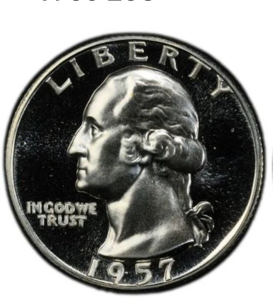 1957 Washington Quarter PROOF, PCGS PR-66 ** Gorgeous PF! Lot 2330 - Image 3 of 4